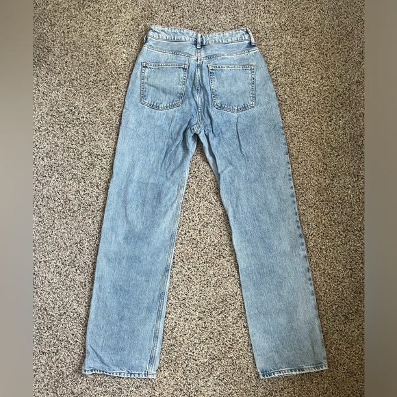 H&M Jeans High Rise Light Medium Wash Size 6 - Picture 5 of 6